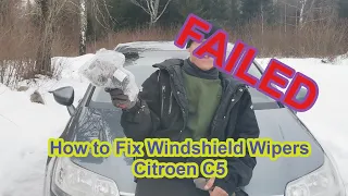 [78] How to Fix Windshield Wiper motor Citroen C5