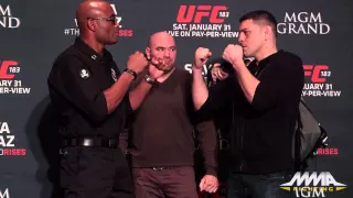 UFC 183: Anderson Silva vs. Nick Diaz Staredown