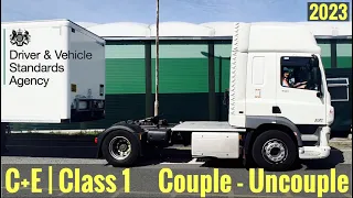 C+E | Class 1 - How To Couple and Uncouple a Trailer to DVSA Standards 2023