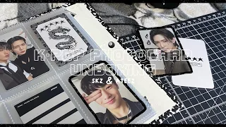 ∿ распаковка кпоп фотокарт #1 skz & ateez