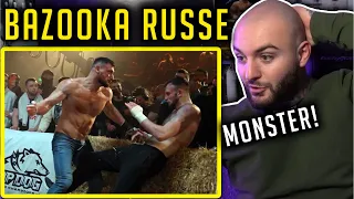 BAZOOKA RUSSE vs. BISON!  IVAN DRAGO vs. russischen ANDY RUIZ - TOP DOG FC 7 - RINGLIFE reaction