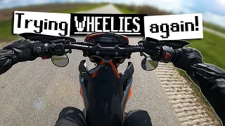 I WILL Learn How To WHEELIE This Year! | KTM 690 SMC R