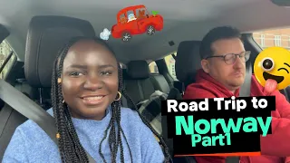 Part1 Road Trip to Norway #skivacation #blackgirltravel #interracialcouple