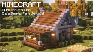 Minecraft | How to Make a Simple House for Survival #01