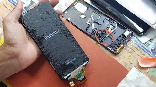 infinix Full Cracked Screen Repair  - Broken Screen Restoration - Glass Replacement