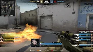 IT'S JAME TIME! FANTASTIC AWP ACE! (VITALITY VS AVANGAR) [CS:GO]