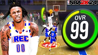 RANDOM REC + LEGEND JA MORANT BUILD IS TOO MUCH FUN! (NBA 2K24)