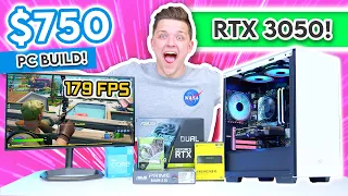 $750 RTX 3050 Gaming PC Build 2022! [Full Budget Guide, Build Tutorial & Benchmarks!]