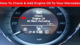 How To Check & Add Engine Oil To Your Mercedes C250 Coupe 2013 - 2019