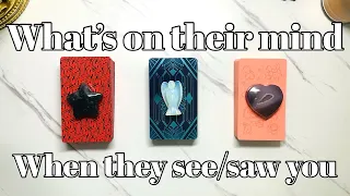 What Goes Through Their Mind💭When They See/Saw You👀Pick A Card Love Tarot Reading🔮