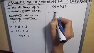 What is Absolute Value of a Number / Absolute Value of Integers