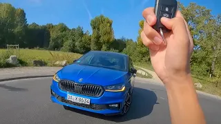 2023 Skoda Fabia High Speed POV on German Autobahn [Skoda Fabia Monte Carlo 1.5 TSI EVO DSG ]