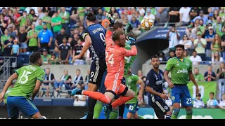 GOAL: Zlatan Ibrahimovic's clinical header helps LA Galaxy pull one back against Seattle Sounders