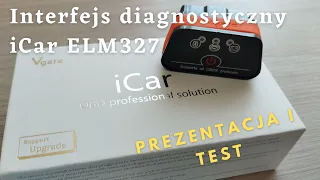 Interfejs diagnostyczny Bluetooth | Diagnostyka auta | iCar | ELM327 OBD2 | Car Scanner | Vgate