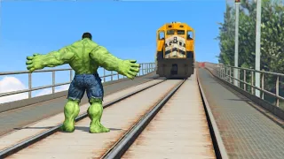 Avengers infinity war (Hulk vs train gta 5)