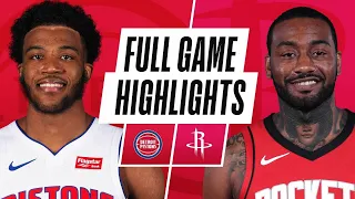 Game Recap: Pistons  113, Rockets 100