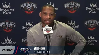 Willie Green on offensive struggles in second half | Pelicans-Celtics Postgame Interview 1/17/22