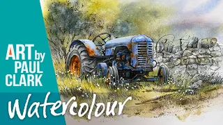 How to Paint an Old Tractor in Watercolour