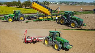 🌽Sejba kukurice 2024 - 6x JOHN DEERE (2x 8370R, 8310R, 8295R, 8130, 6195M)