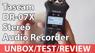 Tascam DR-07X Stereo Audio Recorder 2020 | Real World Testing