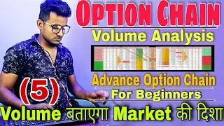 Option Chain Volume Analysis | Volume Analysis | Option Trading Free Course For Beginners #volume