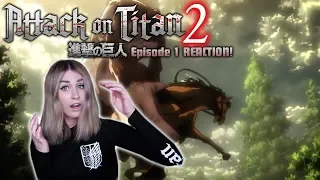 POOR HORSE! ATTACK ON TITAN! SEASON 2: EPISODE 1 REACTION!
