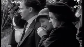 Funeral for the victims of the Lynmouth flood of 1952 (1952)