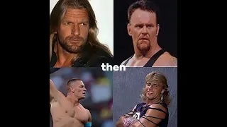 undertaker John Cena triple h hbk then vs now #edits#shorts#thenandnow