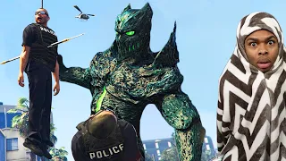 RAMPAGE MONSTER GOD PREDATOR DESTROYS THE ENTIRE EARTH WITH GOD POWERS IN GTA 5! GTA 5 MODS RP