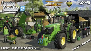 Spreading MANURE & cultivating FIELDS with JDs | Hof Bergmann | Farming Simulator 22 | Episode 41