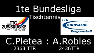 1.te Bundesliga | TTC Zugbrücke Grenzau - TTC Schwalbe Bergneustadt | C.Pletea : A.Robles