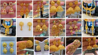 Bridal Gold Earrings designs /Most beautiful Gold Earrings designs/New latest gold earrings designs