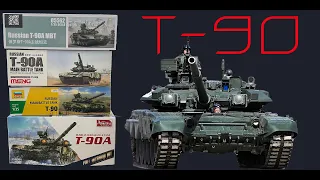 One T-90 tank, and there are four models and four manufacturers. Comparative review.