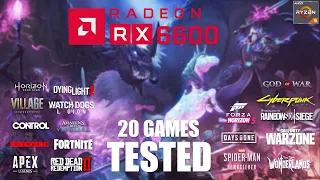 RX 6600 in 2022 | R5 - 5600X | 1080p - 1440p 20 Games Tested