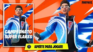 AGORA! CAMPEONATO SUPER FLAKES POWER no FORTNITE! *SKIN GRÁTIS* 🔴 AO VIVO 🔴