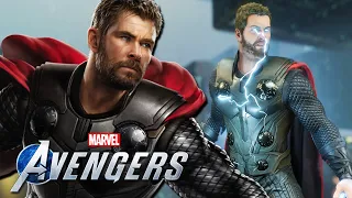 MCU Thor Endgame Suit GAMEPLAY! | Marvel's Avengers Game