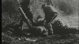 World War I chemical mortars in action