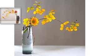 秋风插花--Những bình hoa đẹp phù hợp với tiết trời sang thu - autumn Flower Arrangement Ideas