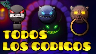 ALL the CODES from  ALL VAULTS | Geometry Dash 2.1 REVIEW | GIAN