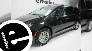 etrailer | Titan Chain Diagonal Alloy Cable Snow Tire Chains Installation - 2018 Chrysler Pacifica