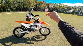 His First Ever BRAND NEW Dirt Bike!