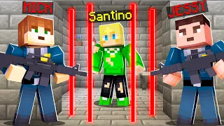 Santino BEVEILIGEN In DE ONDEGRONDSE GEVANGENIS (Minecraft Survival)