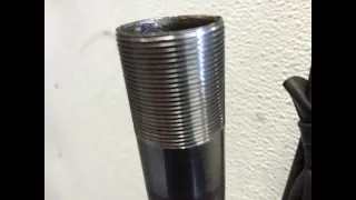 Converting 1" threadless bicycle fork to threaded , milling and facing crown.
