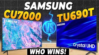 Samsung CU7000 VS TU690T (2024) - Who Wins? | The Best 4K UHD Smart TV Comparison (2024)