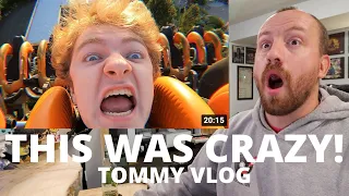 This is INSANE! TommyInnit Riding The Craziest Roller Coaster In England (REACTION!) | TommyVlog