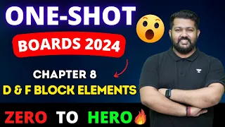 D and F Block Elements | Full Chapter in One Shot | Class 12 Chemistry Chapter 8  Bharat Panchal