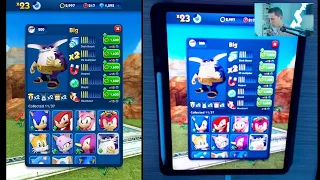 Sonic Dash+ | BIG THE CAT Character - Review, Gameplay & Walkthrough (iOS)