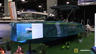 2022 Axopar 22 T-Top Jobe Revolve XXII Motor Boat - Walk Through Tour  2022 Miami Boat Show