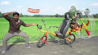 MAKING AERO CYCLE | திருச்சி TO மதுரை Free TICKET 🛩 | Propeller cycle | Mr.Village Vaathi