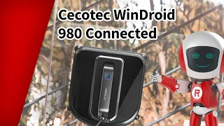 Cecotec Conga WinDroid 980 Connected - Fensterputzroboter für alle glatten Flächen